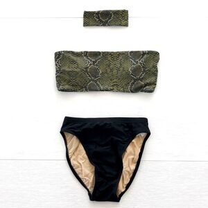 Zaful Bikini Bandeau Top 6 and Christina Aquabra High Waist Bikini Bottom 22”